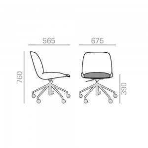 Silla Nuez SI 2741 Andreu World. Diseño moderno ideal para interiores.