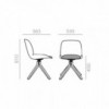 Silla Nuez SI-2789 Andreu World. Diseño moderno ideal para interiores.