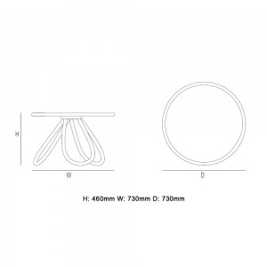Mesa Auxiliar Arch Madera de GTV Thonet Vienna. Mesitas para salón de diseño.