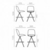 Taburete Nuez respaldo alto BQ-2769 Andreu World. Diseño para interior.