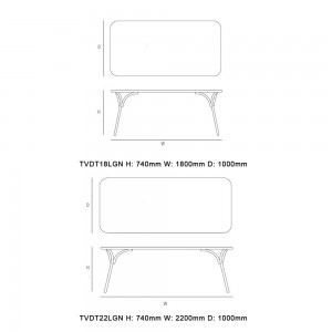 Mesa comedor Arch de GTV Thonet Vienna