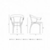Butaca Bistrotstuhl de GTV Thonet Vienna. Butacas para salón y comedor.