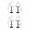 Taburete Nuez respaldo alto BQ-2737 Andreu World. Diseño para interiores.