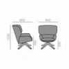 Butaca Nuez madera Andreu World. Diseño elegante ideal para contract.