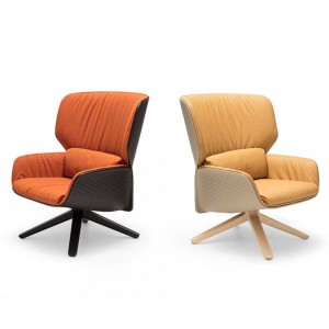Butaca Nuez madera Andreu World. Diseño elegante ideal para contract.