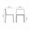Silla exterior o interior apilable Sail SI-1245 de Andreu World.