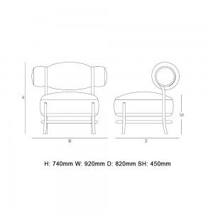 Butaca Chignon de GTV Thonet Vienna. Butacas de diseño moderno para salón.