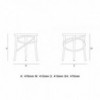 Taburete bajo Cirque two tone de GTV Thonet Vienna. Sillas, taburetes y sillones.