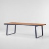 Mesa exterior comedor extensible, de la colección Bitta de Kettal.