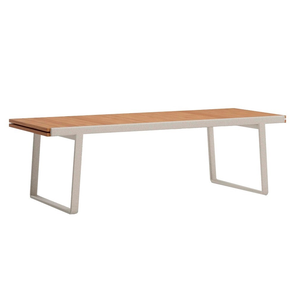 Mesa exterior comedor extensible, de la colección Bitta de Kettal.