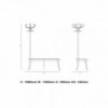 Perchero Coat Rack de GTV Thonet Vienna. Perchero con banco de diseño.