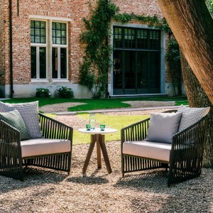 Sillón Club exterior Bela Rope colección Bitta Lounge de Kettal.
