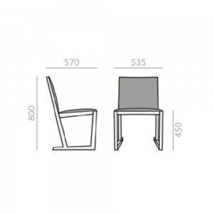 Silla Serena Andreu World. Diseño de sillas modernas para salones.