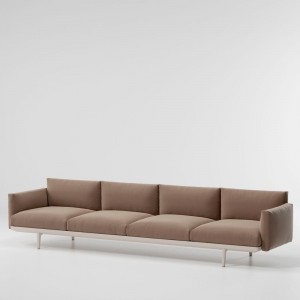 Sofá 4 plazas para exteriores colección Boma de Kettal.