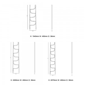 Escultura decorativa Ladder de GTV Thonet Vienna. Escalera perchero de diseño.