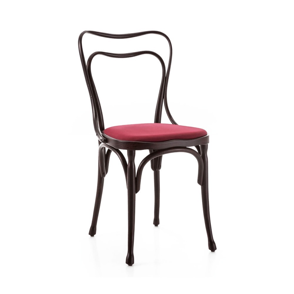 Silla Loos café Museum Tapizada GTV Thonet Vienna. Sillas de diseño.