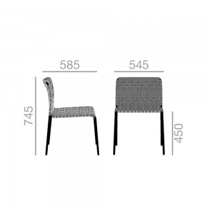 Silla plegable Brisa Andreu World. Sillas ideales para exteriores.