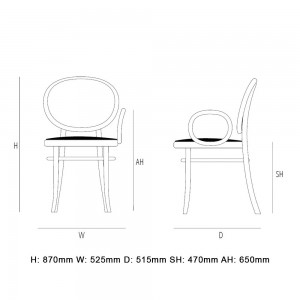 Silla N. 0 de  GTV Thonet Vienna. Sillas de diseño para hogar y contract.