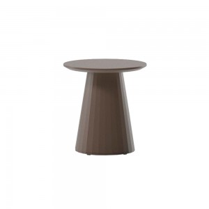 Mesa auxiliar Ø48 exterior de aluminio, de la colección Cala de Kettal.