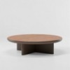 Mesa Centro Ø135 exterior base en aluminio, colección Cala de Kettal.