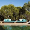 Sofá 3 plazas + Ch. Longue Landscape de Andreu World ideal para exterior.
