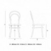 La clásica Silla N.14 de GTV Thonet Vienna. Sillas con asientos tapizados.
