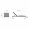 Tumbona Landscape de Andreu World. Diseño ideal para exterior.