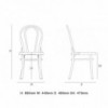 Silla N.18 Tapizada de GTV Thonet Vienna. Clásica silla de diseño de salón.