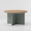 Mesa Comedor Ø135 exterior base de aluminio, colección Cala de Kettal.