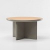 Mesa Comedor Ø135 exterior base de aluminio, colección Cala de Kettal.