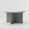 Mesa Comedor Ø135 exterior base de aluminio, colección Cala de Kettal.