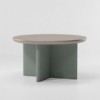 Mesa Comedor Ø135 exterior base de aluminio, colección Cala de Kettal.