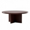 Mesa Comedor Ø180 exterior con base de aluminio, colección Cala de Kettal.