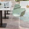 Sillón Ronda 4 patas Andreu World. Diseño moderno ideal para exteriores.