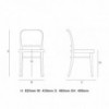 Silla N. 811 Rejilla de GTV Thonet Vienna. Clásica silla de diseño de salón.