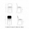 Silla N. 811 Tapizado de GTV Thonet Vienna. Clásica silla de diseño de salón.