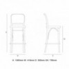 Taburete N. 811 Rejilla de GTV Thonet Vienna. Sillas y taburetes de diseño.