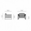 Sillón Sand de Andreu World. Mueble moderno ideal para exteriores.