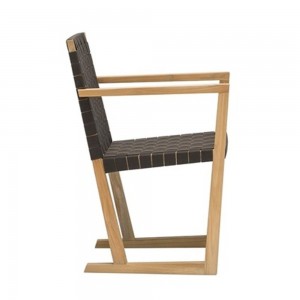 Silla Serena Teak Andreu World. Diseño de sillas modernas para exterior.