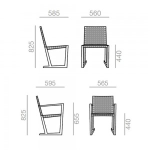 Silla Serena Teak Andreu World. Diseño de sillas modernas para exterior.