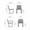 Silla Serena Teak Andreu World. Diseño de sillas modernas para exterior.