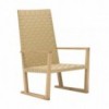 Butaca Serena Teak alta Andreu World. Diseño moderno para exterior.