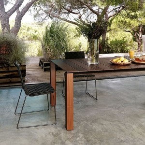 Silla Trenza Andreu World. Sillas diseñada para ambientes exteriores.