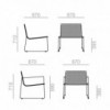 Butaca Trenza Andreu World. Mueble diseñado para ambientes exteriores.