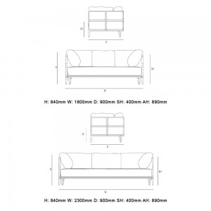 Sofá Promanade de diseño GTV Thonet Vienna. Butacas y sofás modernos.