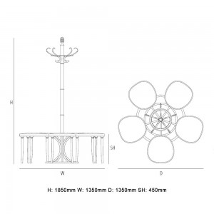 Perchero Ruhering de diseño GTV Thonet Vienna. Percheros de recibidor.