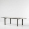 Mesa extensible 6 a 10 personas aluminio, colección Landscape de Kettal.