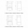 Taburete Single Curve Rejilla de GTV Thonet Vienna. Taburetes de diseño.