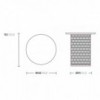 Mesa auxiliar Ø48 exteriores con base en aluminio de la colección Mesh de Kettal.
