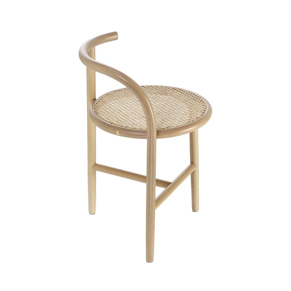 Taburete Single Curve 3 Patas de GTV Thonet Vienna. Taburetes de diseño.
